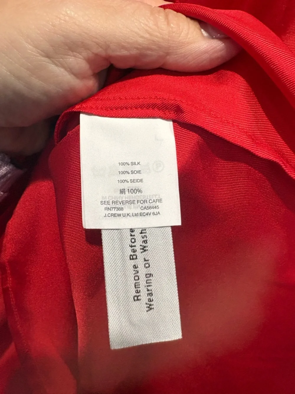 J. Crew Woman’s 100% Silk Red Ruffle Trim Sleeveless Blouse, Size 6, EUC